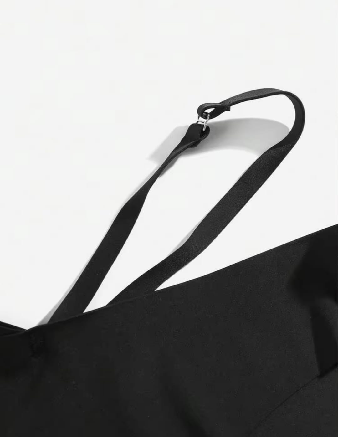 Women's Black Strappy V-Waist Seamless Cheeky Panties with Adjustable Straps